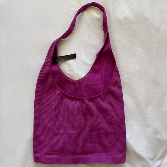 seamless magenta urban outfitters halter top - Picture 2 of 3